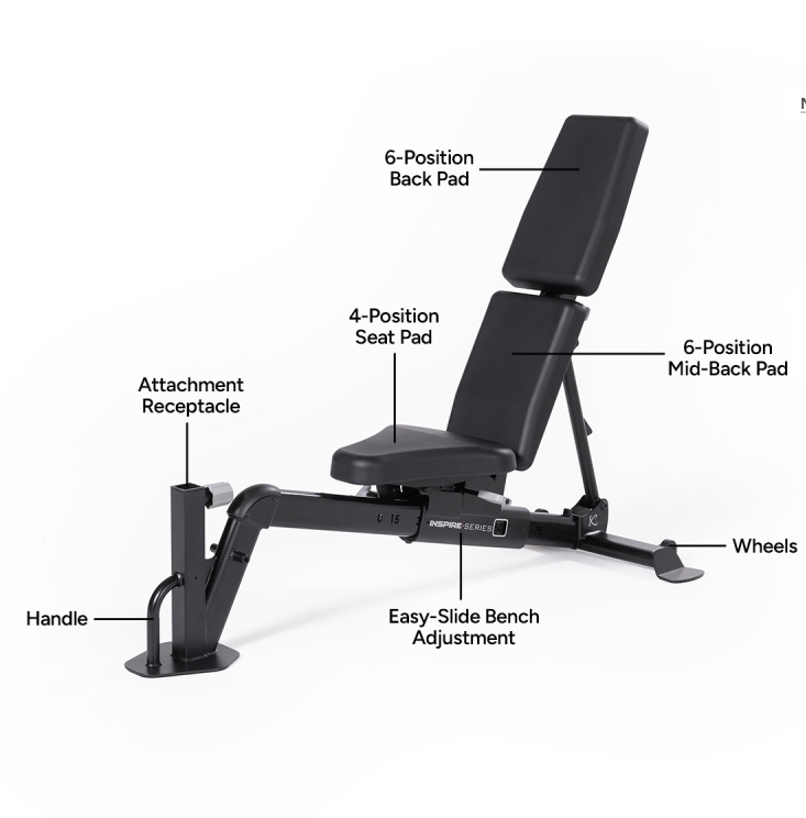 Inspire FID7 PRO Adjustable Bench