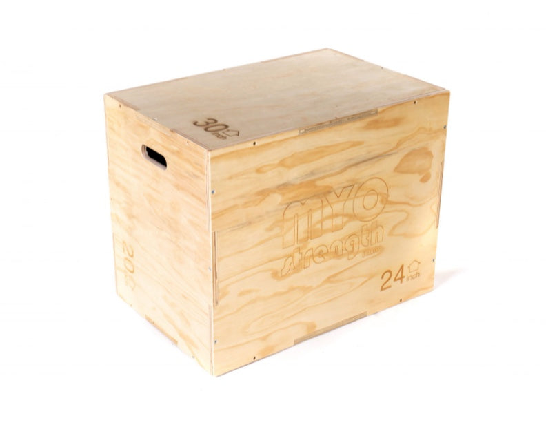 MYO Strength Plyometric Box - Wooden (3 Height 20"/24"/30")