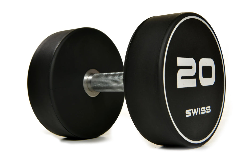 Swiss Barbell Urethane Dumbbell Set 2.5kg-50kg with Rack