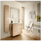 Victoria-N 600mm 3 Drawer Base Bathroom Unit - Basin, Mirror & Spotlight Pack