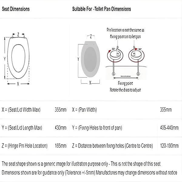 Cubix Wrap Over Toilet Seat with Soft-Close Hinges