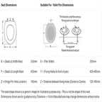Cubix Wrap Over Toilet Seat with Soft-Close Hinges