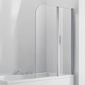 Aquaglass 6mm 2-Panel Double Folding Bath Screen - 1500 x 1200mm