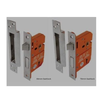 Satin Stainless Steel 5-Lever Sashlock - All Sizes
