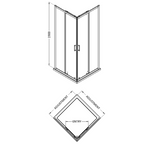 Matrix 6mm Glass Shower Enclosure - Chrome
