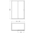 Matrix 6mm Glass Recessed Sliding Shower Door