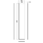 Safira 8mm Glass Wetroom Flipper Panel