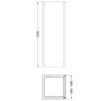Oasis 8mm Glass Side Panel - Chrome