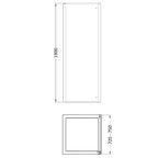 Oasis 8mm Glass Side Panel - Chrome