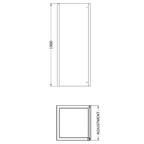 Oasis 8mm Glass Side Panel - Chrome