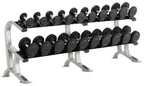 York Pro-Style Dumbbell Set 2.5kg - 25kg & 10 Pair Rack