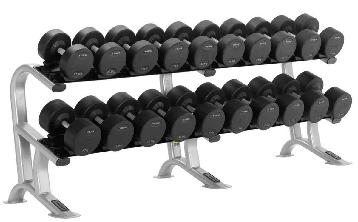 York Pro-Style Dumbbell Set 2.5kg - 50kg with Racks