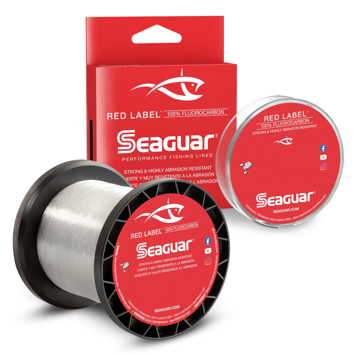 Seaguar Red Label Fluorocarbon - Bulk Spools