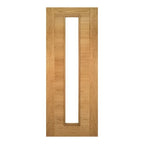 Seville Prefinished Oak Glazed (1 Light) Internal Fire Door - All Sizes - Deanta