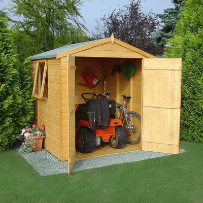 Shiplap 6ft x 6ft Double Door Apex Arran Shed w/ Window