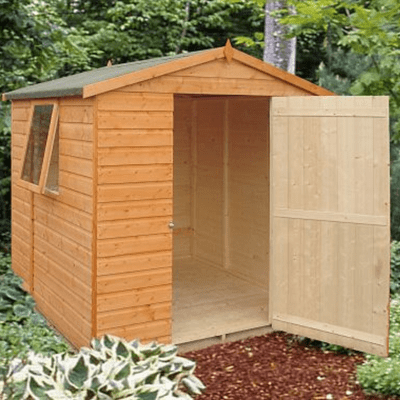 Shiplap 6ft x 6ft Single Door Apex Faroe Shed w/ Window