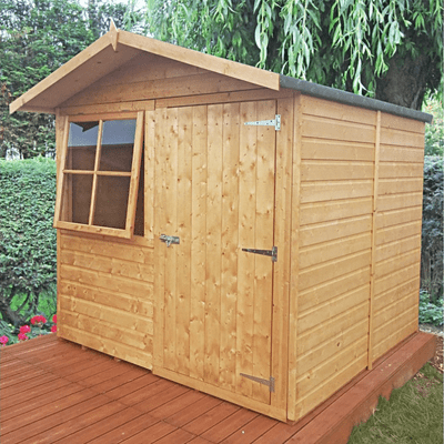 Shiplap 7ft x 7ft Single Door Apex Abri Shed w/ Window