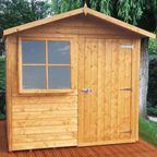 Shiplap 7ft x 7ft Single Door Apex Abri Shed w/ Window