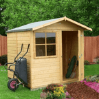 Shiplap 7ft x 7ft Single Door Apex Abri Shed w/ Window
