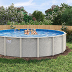 15' Round 8" Hybrid Frame Silver Interlude Pool & Bundle | 52" or 54"