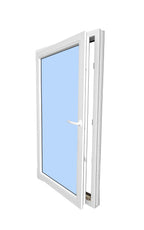 30"x72" Single Sash European uPVC Tilt and Turn Window