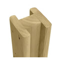 Slotted Inter Post for Fence Panel 100mm x 100mm - All Sizes