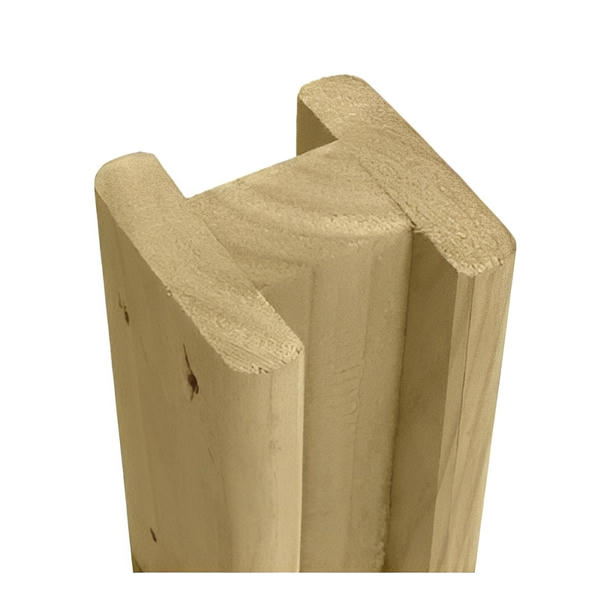 Slotted Inter Post for Fence Panel 100mm x 100mm - All Sizes