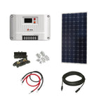 Victron 190 Watt Solar Panel & SRNE MPPT Shiner 2430 Charge Controller, Cable, Mounting & Gland.