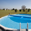 18ft Round Heavy Duty Blue Bubble Solar Cover