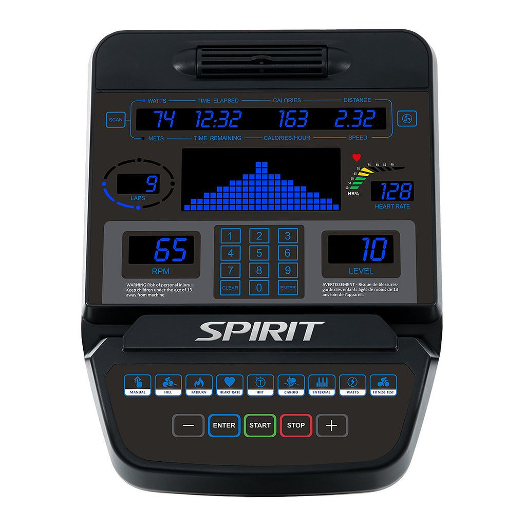 Spirit CU900 LED Commercial Upright Bike