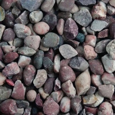 14mm - Staffordshire Pink Gravel Chippings (850kg Bag)
