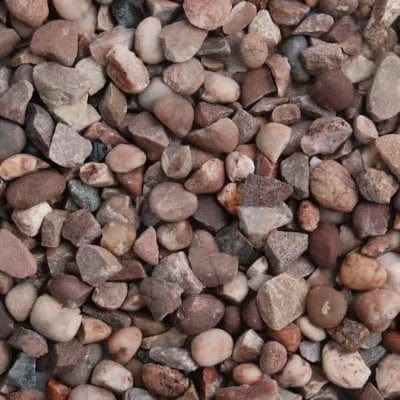 14mm - Staffordshire Pink Gravel Chippings (850kg Bag)