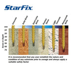 7.5mm StarFix FFT Countersunk Masonry Screws (100 Pack)