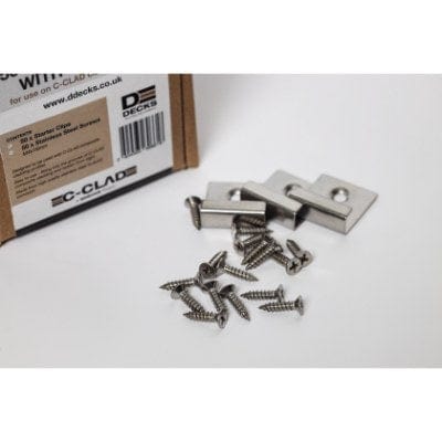 C-Clad Starter Clips and Screws (Box of 50)