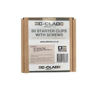 C-Clad Starter Clips and Screws (Box of 50)