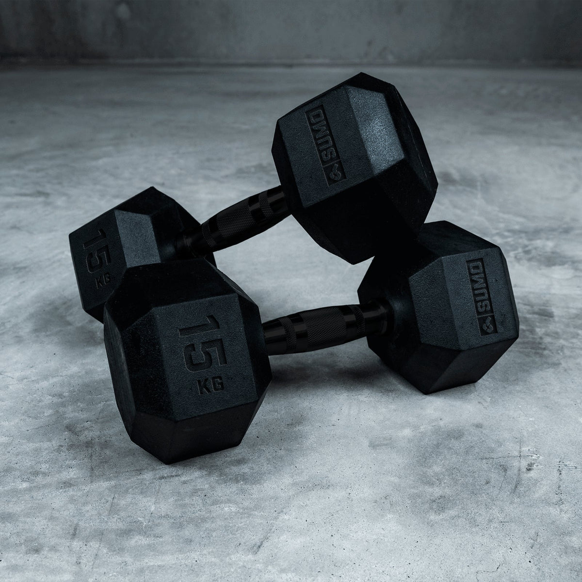 3-20kg Black Hex Dumbbell Set (10 Pair)