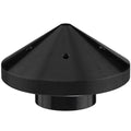 Black conical-shaped T-H Marine G-Force ELIMINATOR Trolling Motor Propeller Nut GFEL-MK-BK-DP designed for secure attachment of propellers on fishing motors.