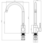 Taravo Single Lever Kitchen Mixer Tap