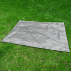 Grey S-Grade Tarpaulin with 10 x Bungee Balls (Black)