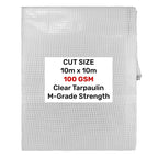 Clear M-Grade Tarpaulin 10m x 10m