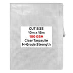 Clear M-Grade Tarpaulin 10m x 15m