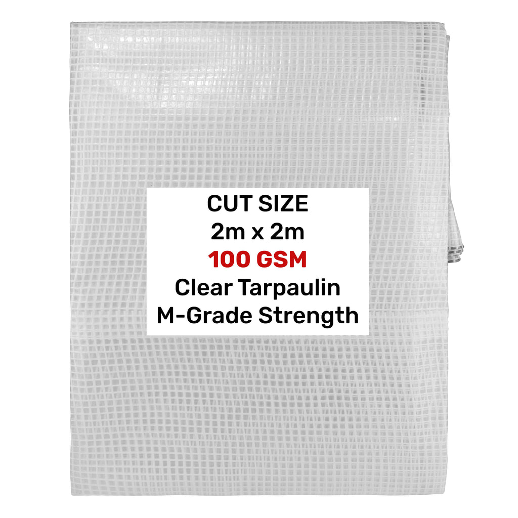 Clear M-Grade Tarpaulin 2m x 2m