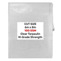 Clear M-Grade Tarpaulin 6m x 8m