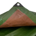 Green/Brown L-Grade Tarpaulin 1m x 1m