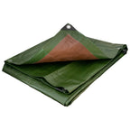 Green/Brown L-Grade Tarpaulin 6m x 8m