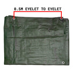 Green/Brown L-Grade Tarpaulin 4m x 5m