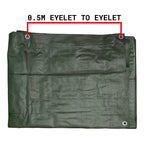 Green/Brown L-Grade Tarpaulin 4m x 6m