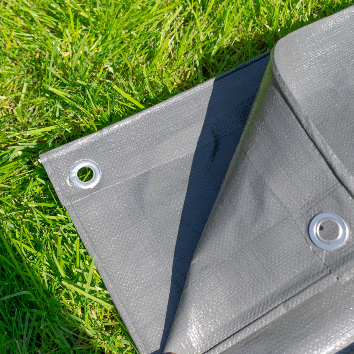 Grey L-Grade Tarpaulin 1.5m x 2m