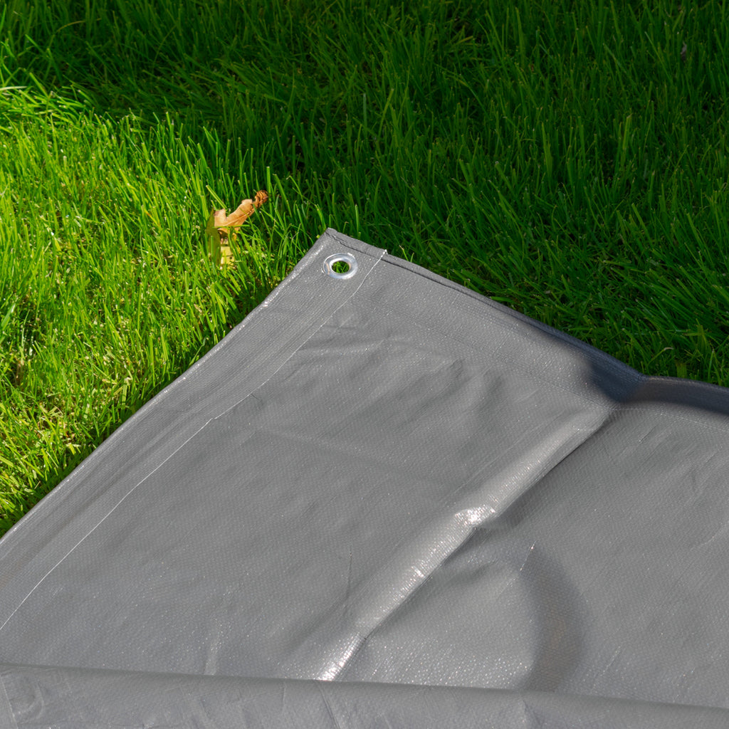 Grey L-Grade Tarpaulin 4m x 6m