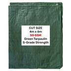 Green S-Grade Tarpaulin 4m x 6m